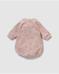 Wilson & Frenchy - Mini Mando Organic Waffle Bodysuit - Babies