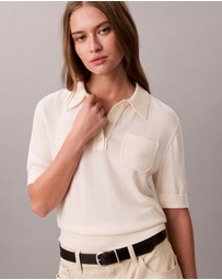 Calvin Klein - Merino Wool Polo Jumper