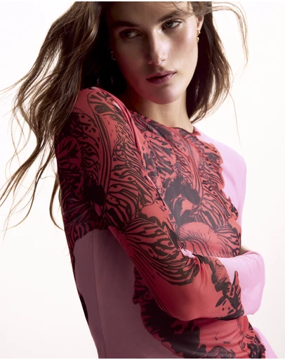 Desigual - Expanded flower T-shirt