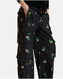 Cynthia Rowley - Printed Cargo Pants