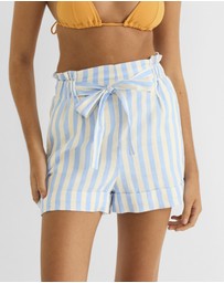 Zerafima - Seascape Linen Short