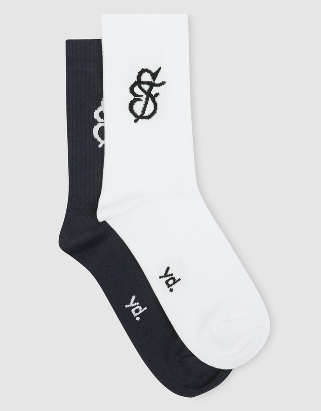 yd. - Logo Ribbed 2 Pack Socks