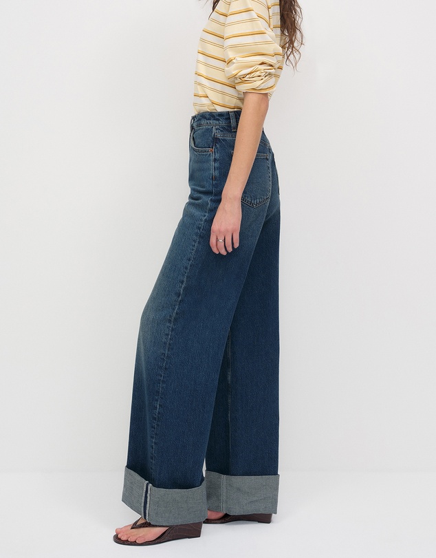 Reformation - Cary High Rise Slouchy Wide Leg Jeans