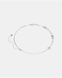 Swarovski - Idyllia Necklace, Heart With Arrow, White, Rhodium Plated