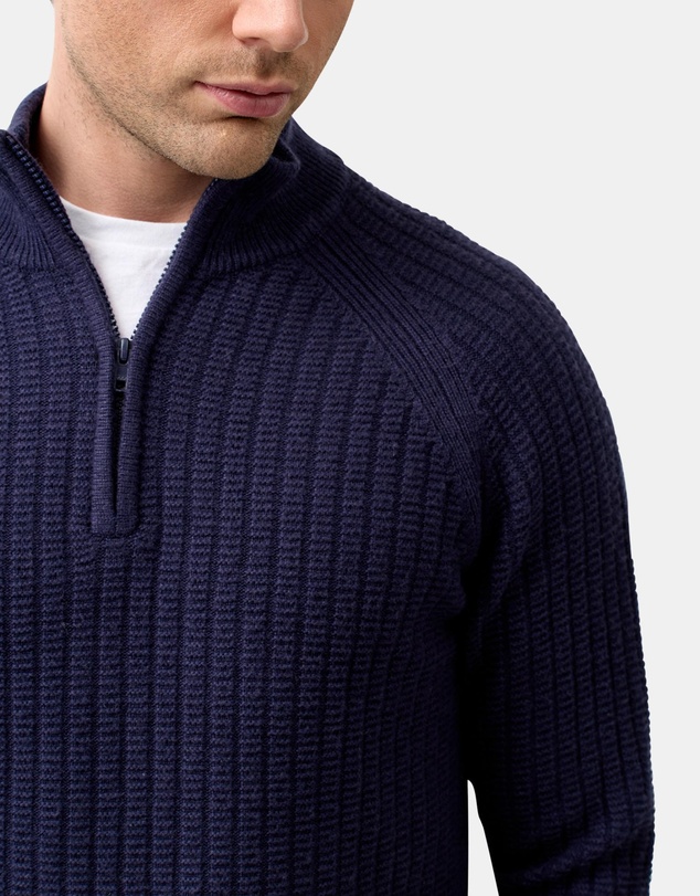 Brooksfield - Half Zipped Knit