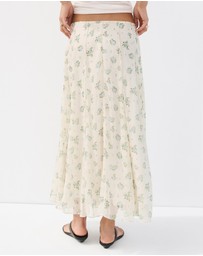 M.N.G - Godet Flower Skirt