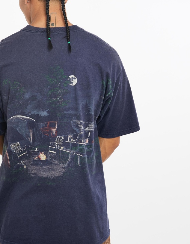 Vintage by The Real Deal - Pre Loved - Vintage 90s Camping Racoons Tee