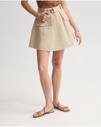 Oxford - Teri Cotton Safari Skirt