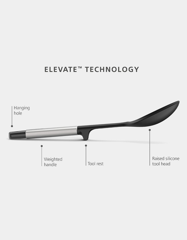 Joseph Joseph - Elevate™ Silicone Solid Spoon (Steel)
