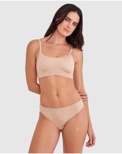 Bras N Things - Body Bliss Wirefree Scoop Bra - Nude 2