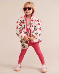 Huxbaby - Cherry Bow Puff Sleeve Top - Babies-Kids