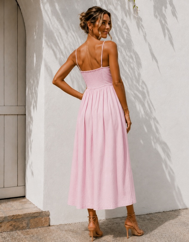 Esther & Co - Janiella Dress - Pastel Pink