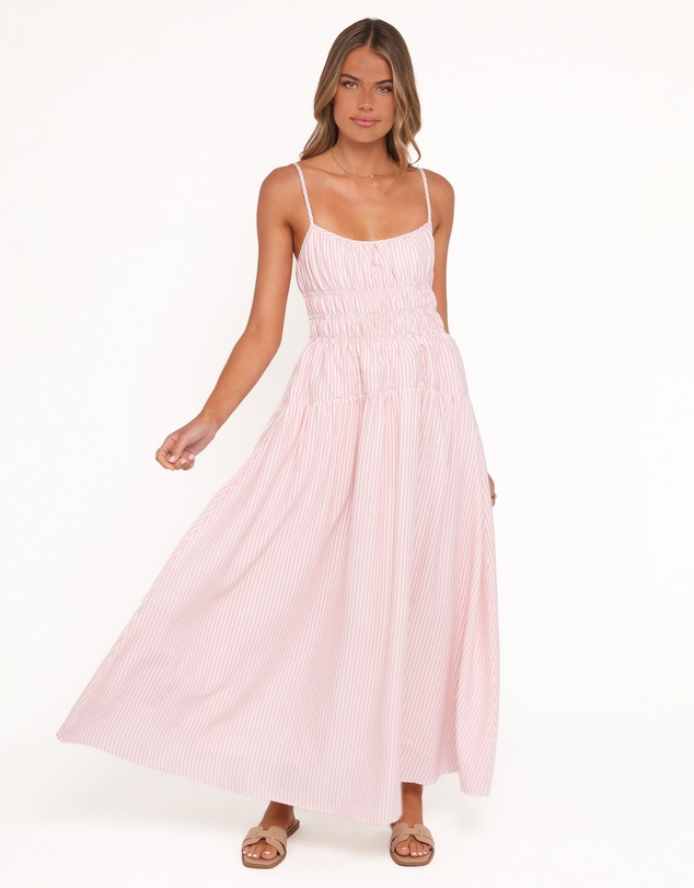 Petal & Pup - Brittany Maxi Dress - Pink Stripe