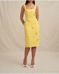 BY JOHNNY. - Amora Heart Midi Dress