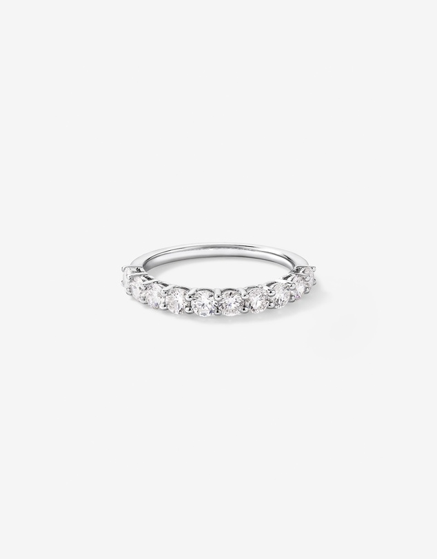 Michael Hill - 1.00 Carat TW Round Brilliant Laboratory-Grown Diamond Wedding Band in 14kt White Gold