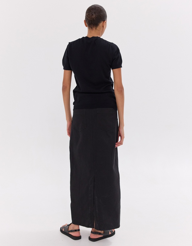 Cloth & Co. - The Long Element Skirt | Black