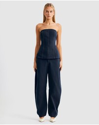 SNDYS - Lex Denim Corset Top