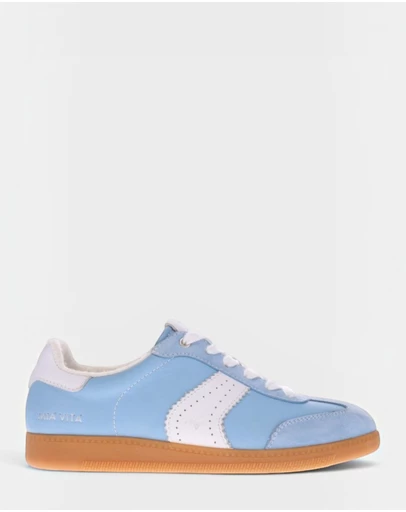 Mia Vita - Ramona II Lace-Up Casual Sneaker - Blue/White