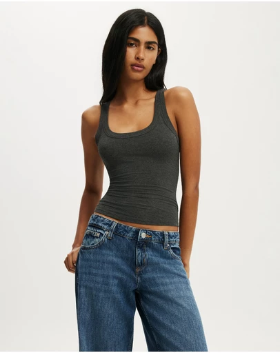 Cotton On - Sheer Layer Scoop Tank