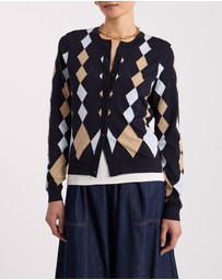 David Lawrence - Huntley Cotton Argyle Cardigan