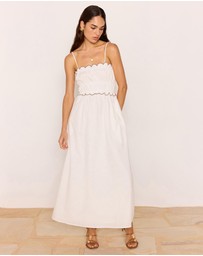 MINKPINK - Laurel Scallop Edge Midi Dress