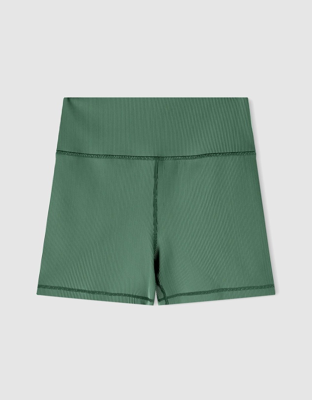 Zulu & Zephyr - Stripe Rib 4 Inch Bike Shorts