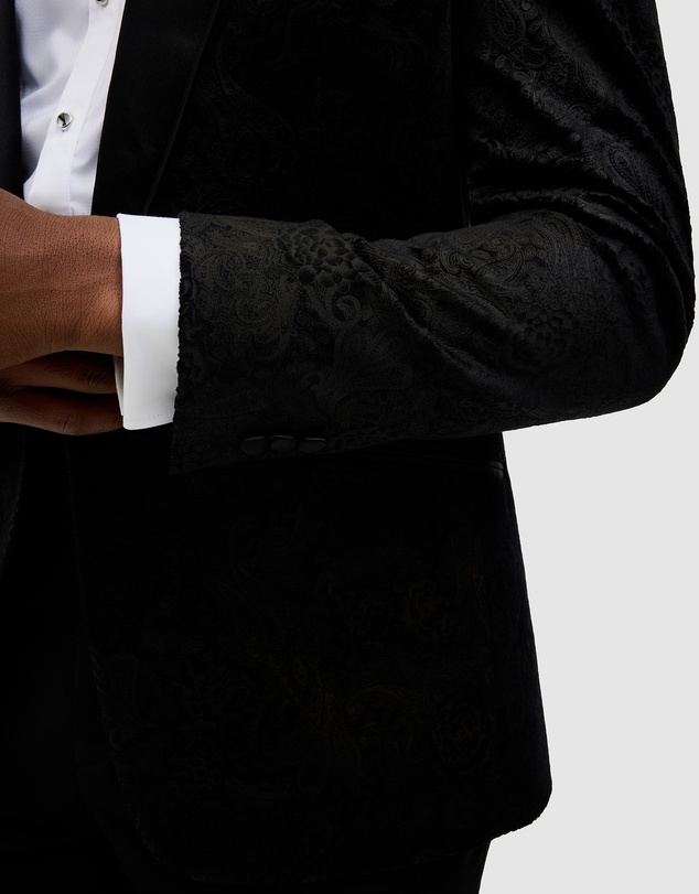 Politix - Gerald Velvet Paisley Tuxedo Jacket