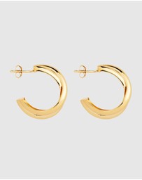 Najo - Café Yellow Gold Earrings