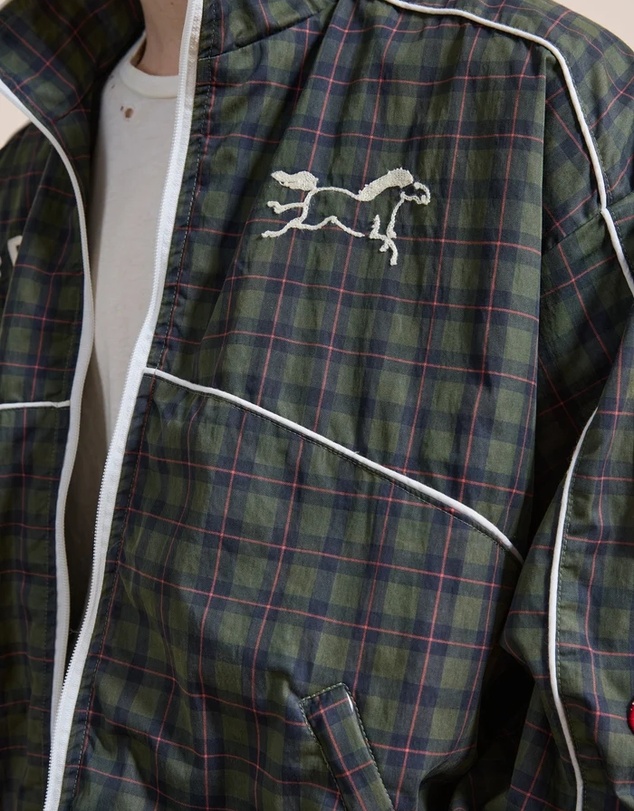 Found - Forest Plaid Track Jacket