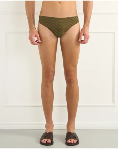 Aqua Blu Australia - Building Blocks Khaki Racer Briefs