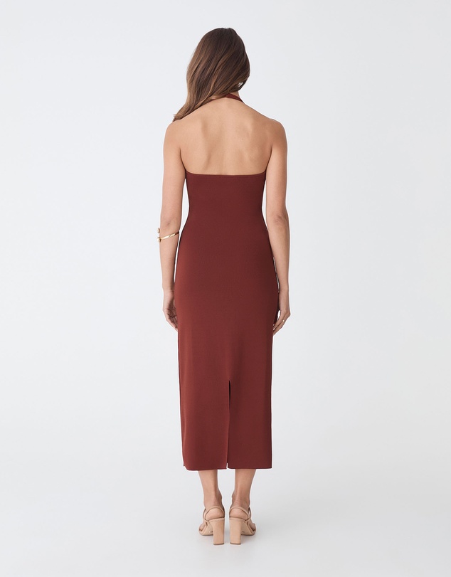 Forcast - Jolin Halter Neck Rib Dress