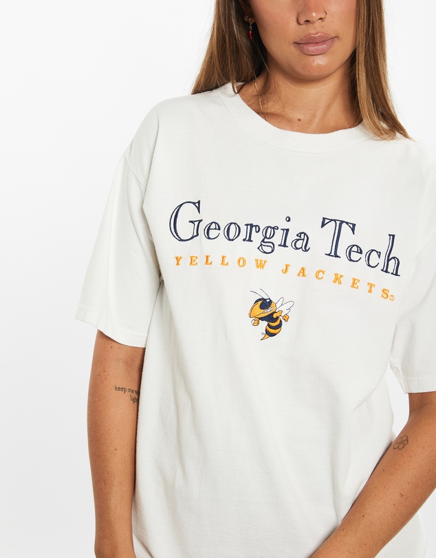 Vintage by The Real Deal - Pre Loved - 90s NCAA Georgia Tech Yellow Jackets Tee