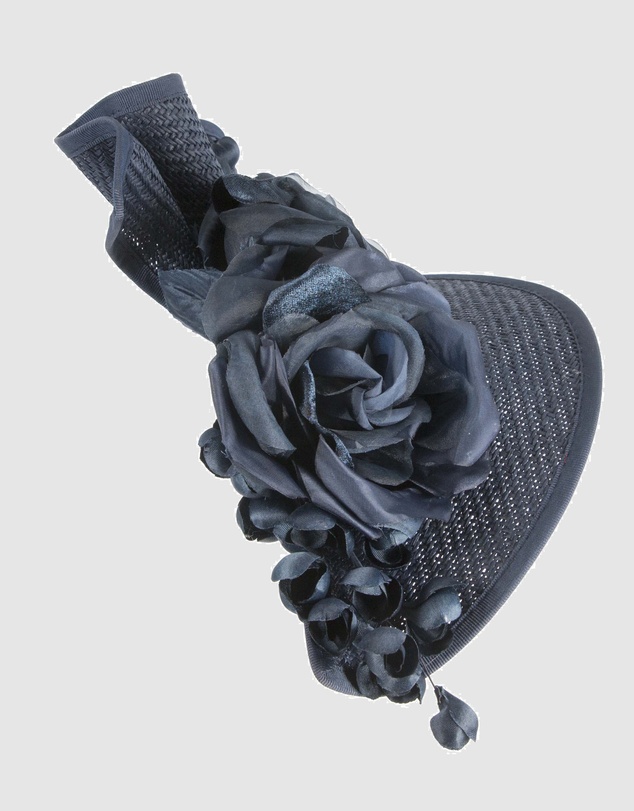 Fillies Collection - Bespoke Sculpted Navy Racing Fascinator
