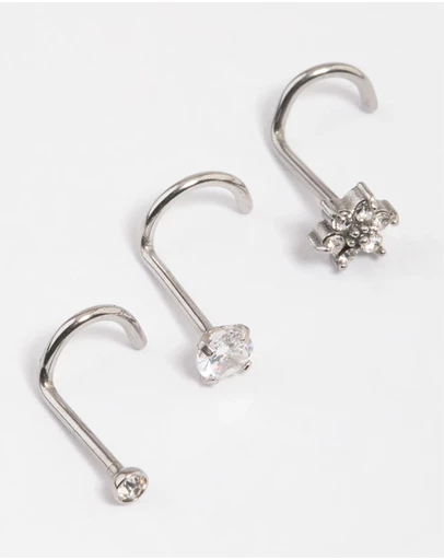 Lovisa - Surgical Steel Flower Nose Pack