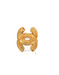 Pre-Loved by Azura Reborn - Pre-Loved CC Quilted Gold Plated Brooch