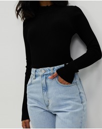 White By FTL - Pansy Rib Top