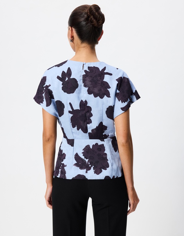 Tussah - Reena Printed Flutter Sleeve Top