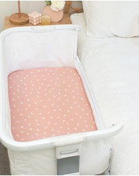 Living Textiles - 2 Pack Jersey Bedside Sleeper Fitted Sheet - Sophia Garden
