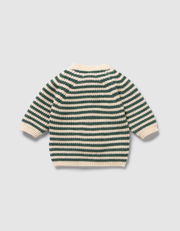 Wilson & Frenchy - Organic Knitted Stripe Kimono Cardigan - Babies