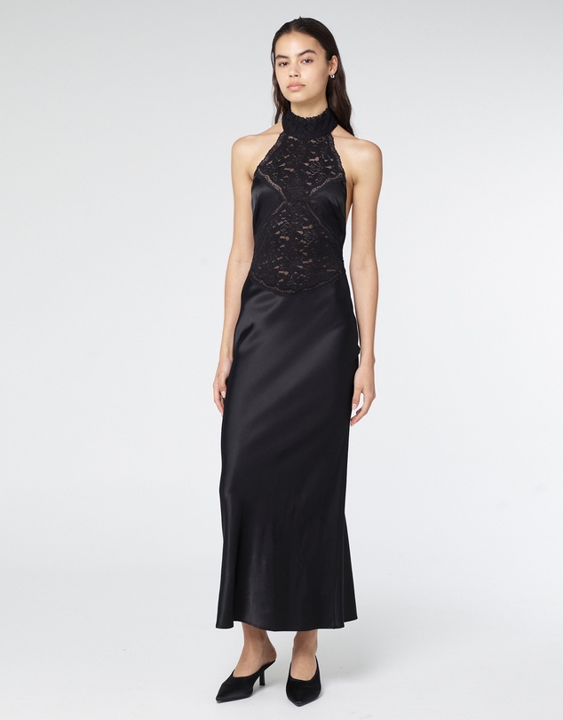 Third Form - Serenade Lace Halter Maxi