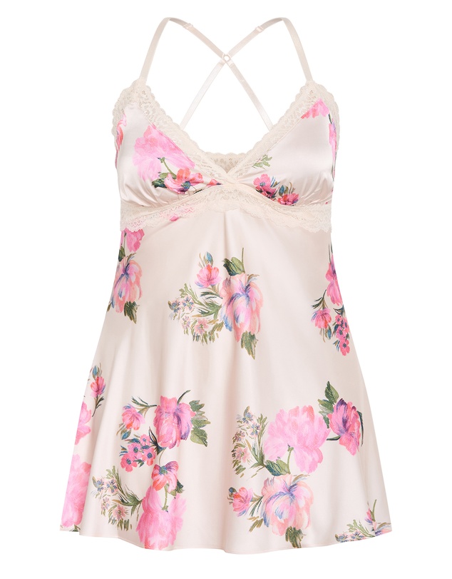 City Chic - Plus size Arcadia Chemise - pink