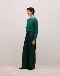 Trenery - Brushed Alpaca Pullover in Forest