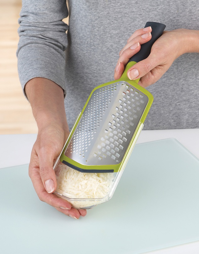 Joseph Joseph - Twist Grater™ Adjustable 2-in-1 Etched Twin-Bladed Grater, Course and Fine