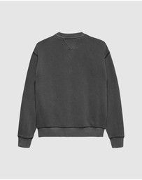 Tommy Jeans - Relaxed Garment Dyed Applique Crew
