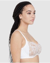 Skarlett Blue - Entice Fuller Bust Sheer Lace Bra with Side Support