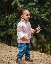 Kynd Baby - Sherpa Check Jacket in Dusty Lilac