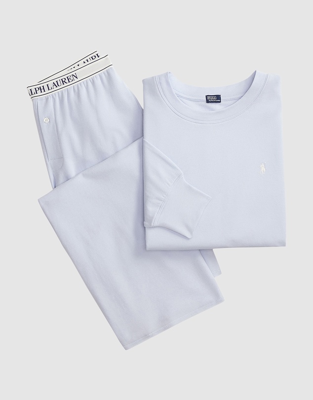 Polo Ralph Lauren - Club Terry Long Sleeve Cotton Jersey Pyjama Set