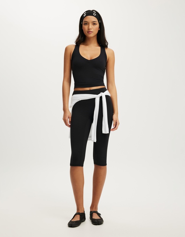 Cotton On Body Active - Ultra Soft Plunge Front Racer Tank