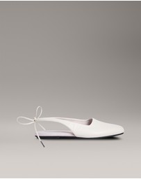 Calvin Klein - Leather Slingback Ballerinas
