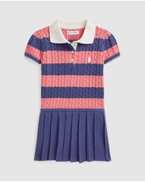 Polo Ralph Lauren - Striped Cable-Knit Cotton Sweater Dress - Babies